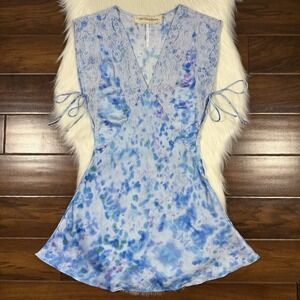 Jen's Pirate Booty Women's Size XS Blue Sky Trippy Mini Dress